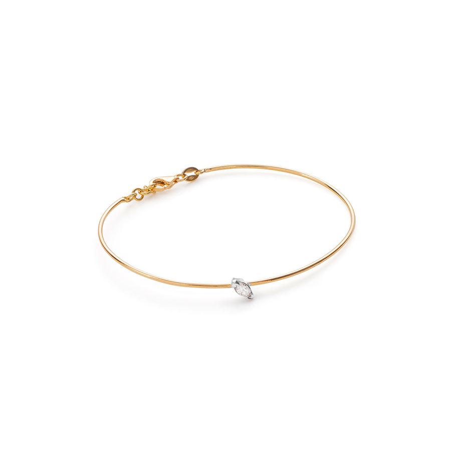 Bracciale 'Balance' in oro giallo con marquise